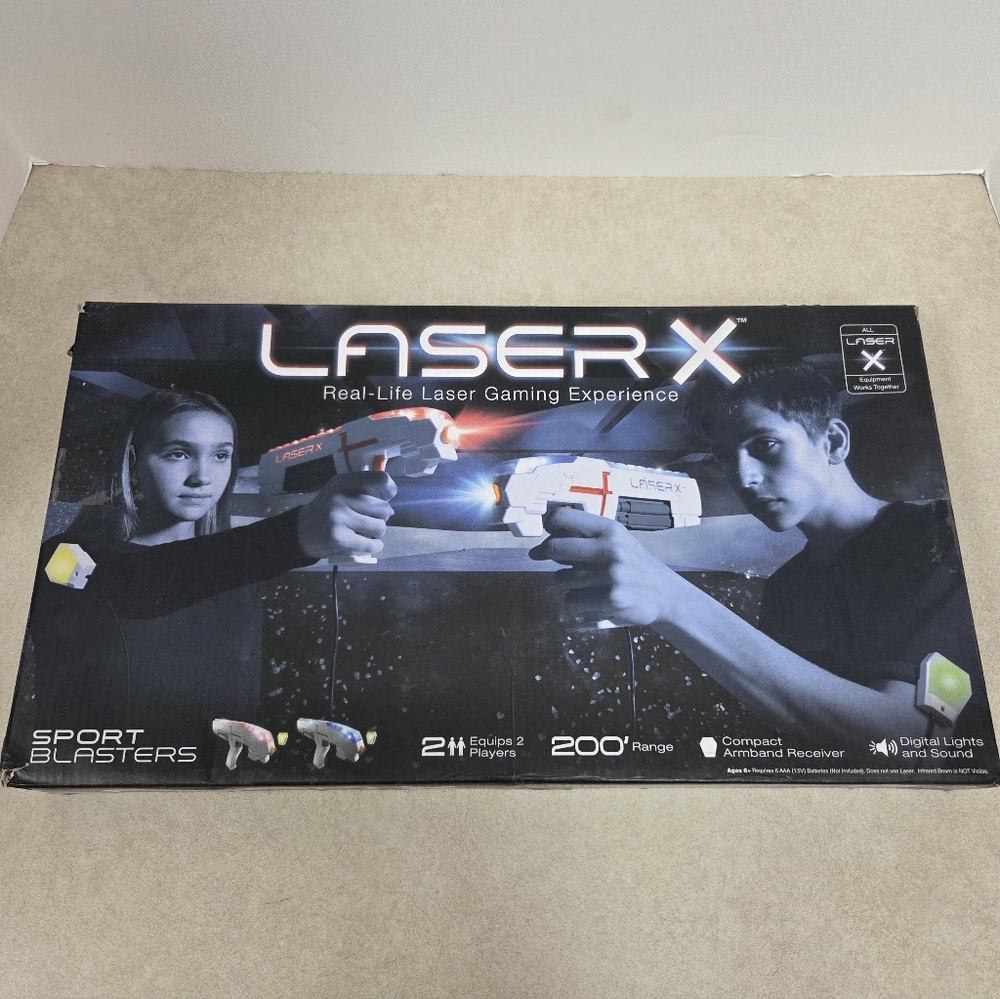 Laser X: Real Life Laser Gaming Expierience (2 Players) Laser Tag Set (Open Box)